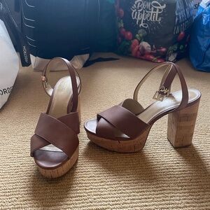 Michael kors cork heels